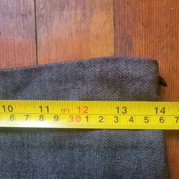 Beaded V-Hem Denim Skirt, Sz XS-S - Picture 6 of 13